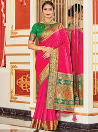 Zari Border Saree